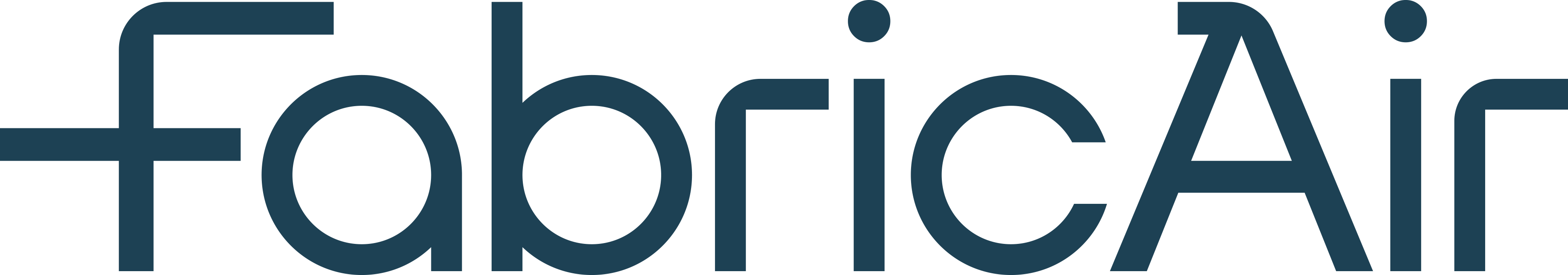 FabricAir logo horizontal blue in transparent background